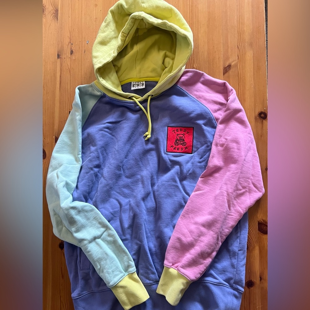 TEDDY FRESH COLOR BLOCK HOODIE